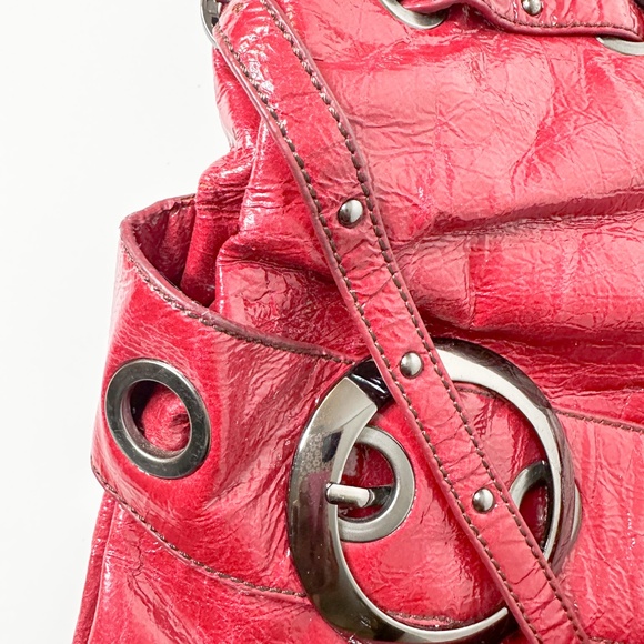 Big Buddha Large Y2K Patent Leather Purse - Picture 3 of 8